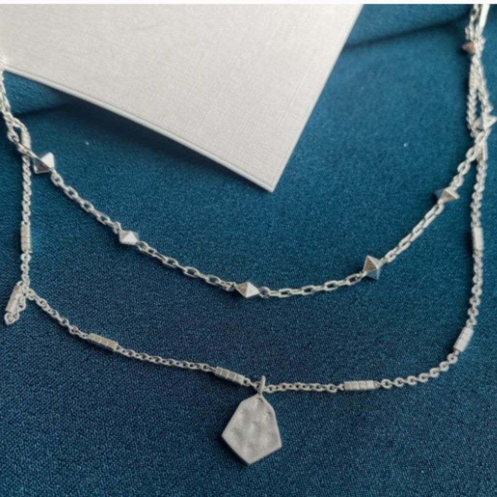 Kendra Scott Silver Minimalist Necklace